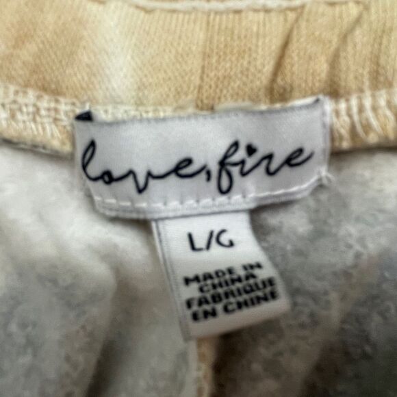 Love, Fire | Tie Dye Joggers Peach Grey/Blue Loungewear Sweats - Picture 6 of 6